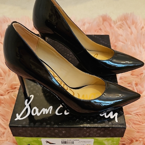 Sam Edelman Hazel Pump In Black Patent Leather. Size 6½ - Picture 2 of 6